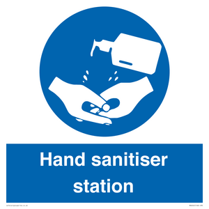 Hand sanitiser station